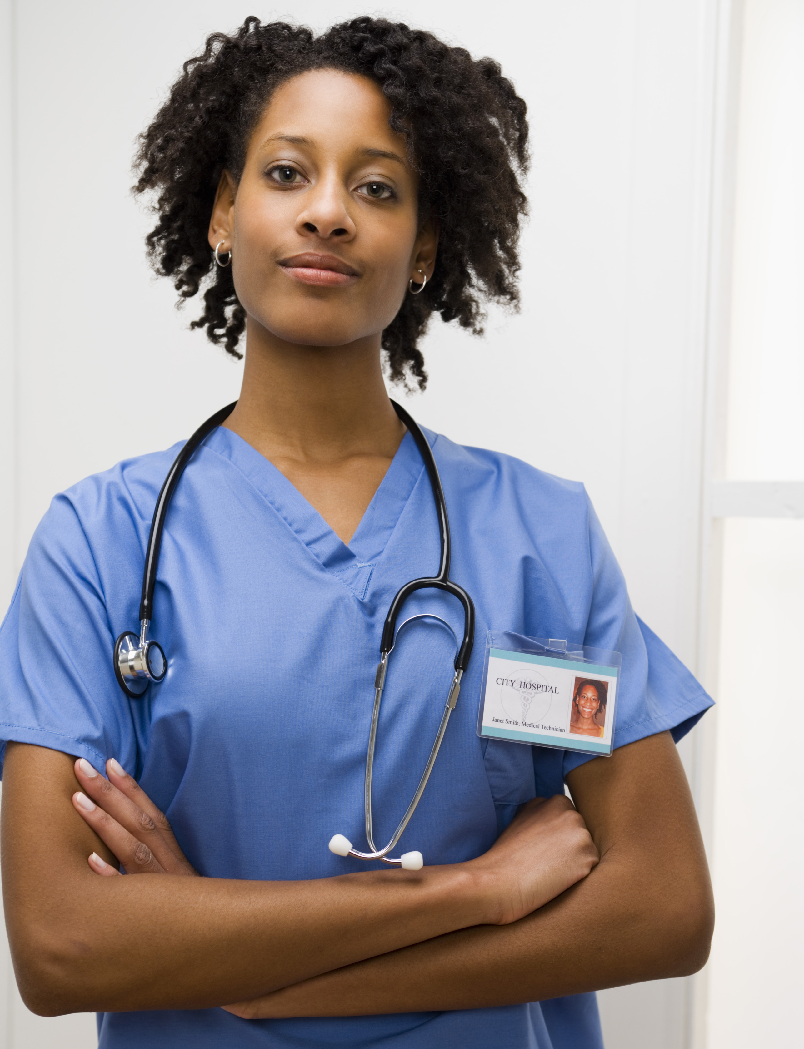 Medical professional with stethoscope