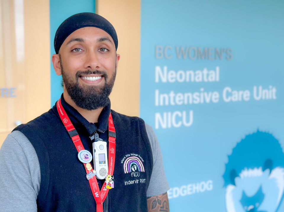 Indervir Deol, respiratory therapist, NICU, BC Women's Hospital + Health Centre